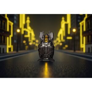 Hot Wheels Mattell DC Comics The Bat Diecast Black Bat Jet Airplane